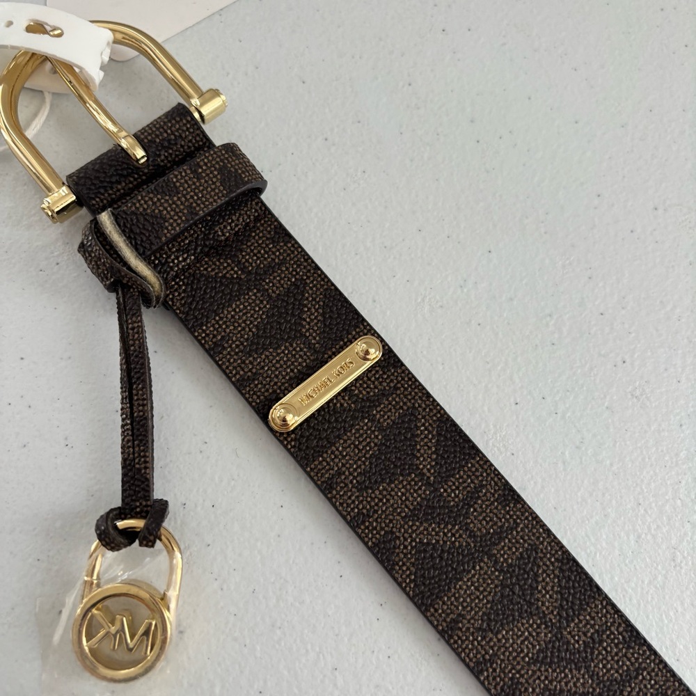 New Michael Kors Brown and Gold Women's Belt